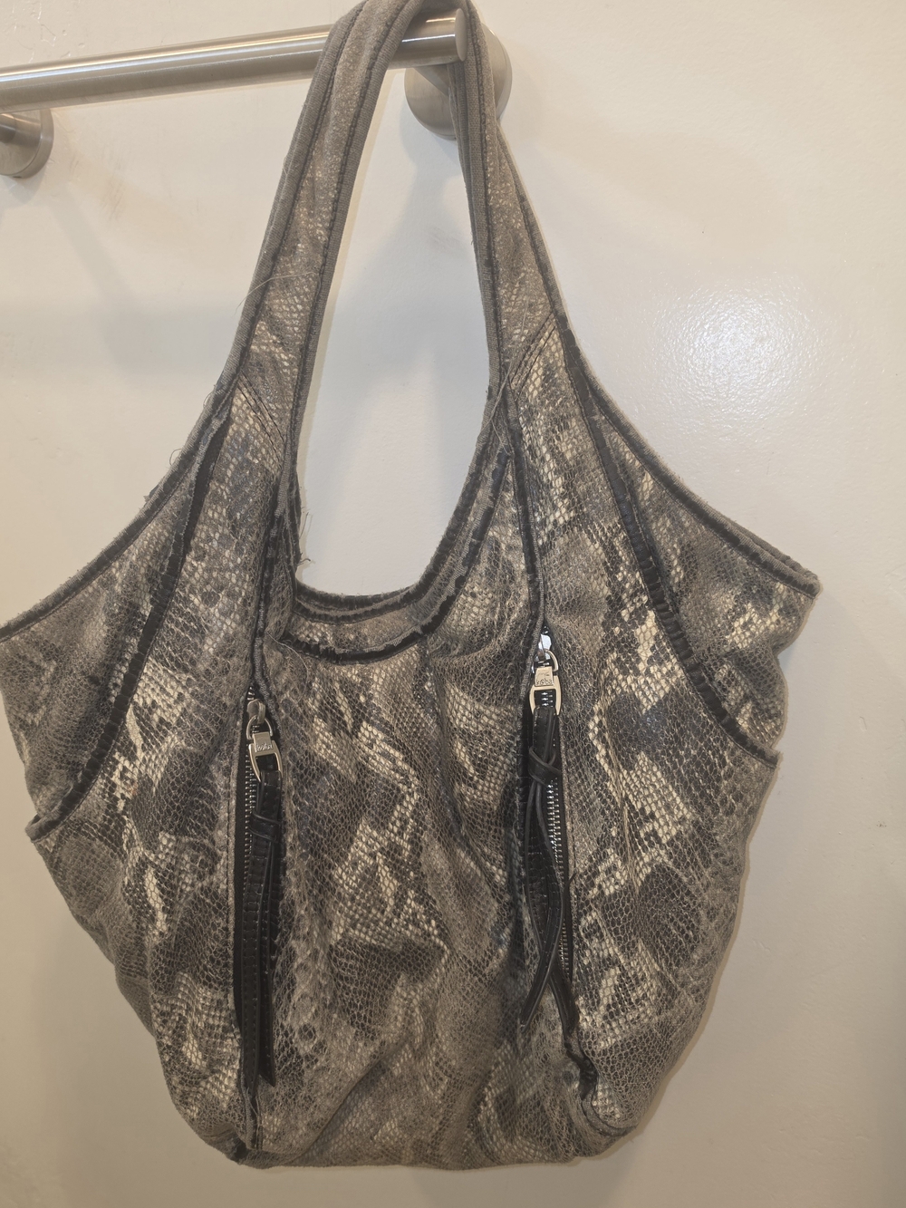 KOOBA. Snake Print Vintage Carmine Greys/blk/white